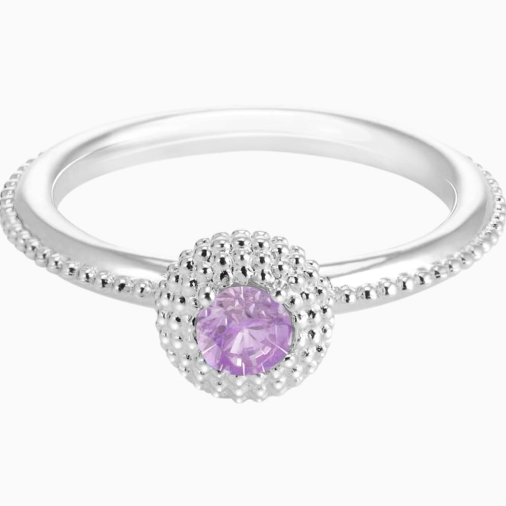 Swarovski Chamilia February Soirée Birthstone Stackable – Solitaire Ring
